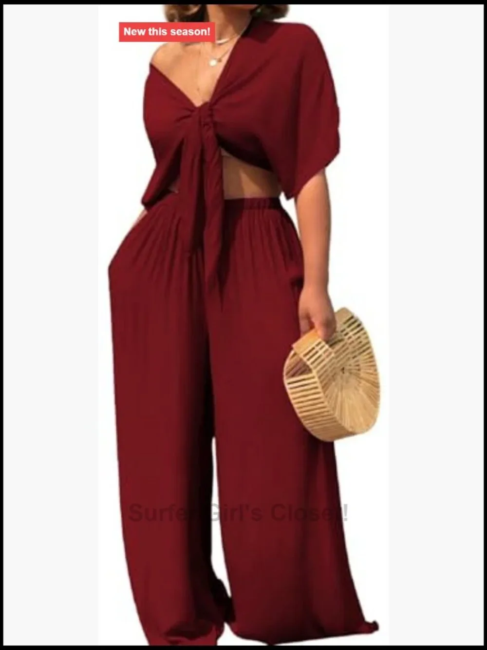 Women's 2 Piece Tracksuit Long Sleeve Ribbed Crop Top Set